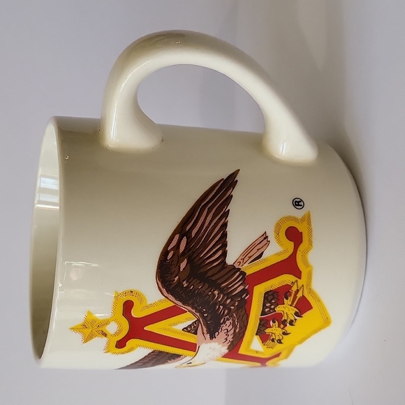 Vintage Ceramic Anheuser Busch Eagle Logo White Coffee Mug 10oz - Picture 9 of 14